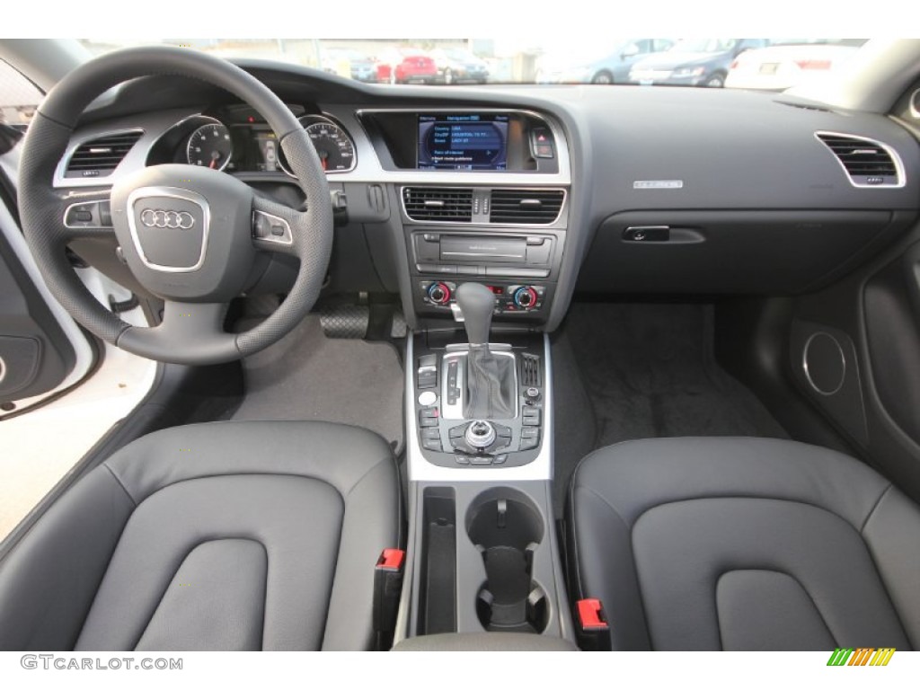 2012 Audi A5 2.0T quattro Coupe Black Dashboard Photo #60763548