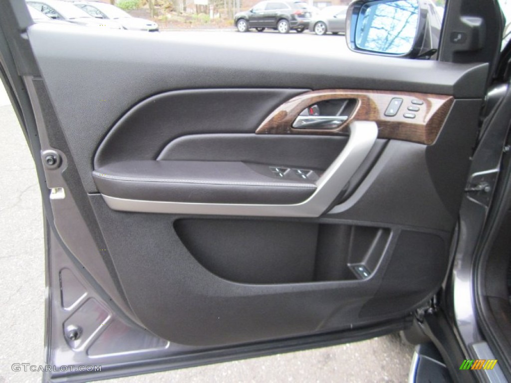 2011 Acura MDX Advance Ebony Door Panel Photo #60763949