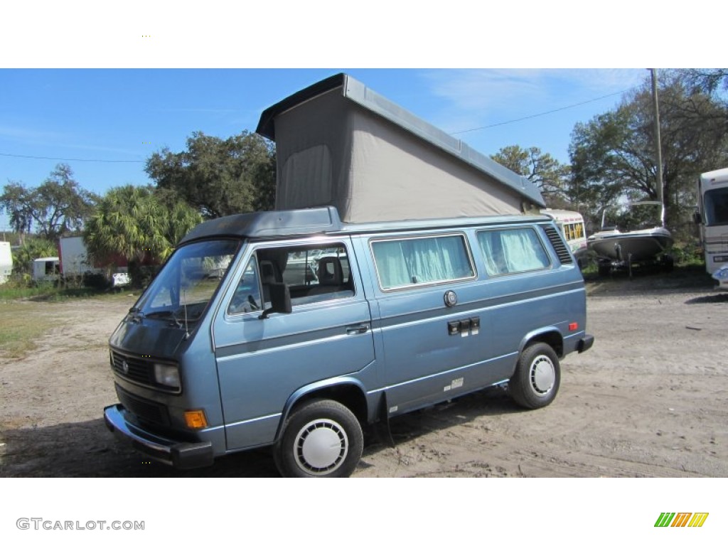 Dove Blue Metallic 1987 Volkswagen Vanagon GL Camper Exterior Photo #60764381