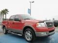 2005 Bright Red Ford F150 Lariat SuperCrew  photo #7