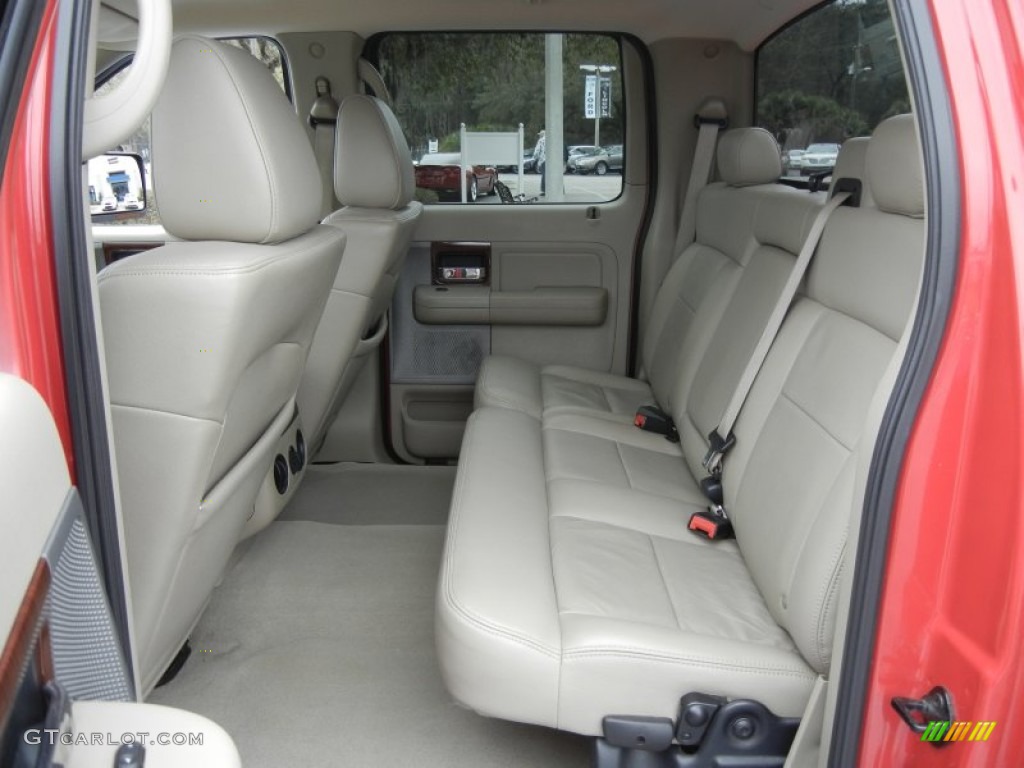 2005 F150 Lariat SuperCrew - Bright Red / Tan photo #14
