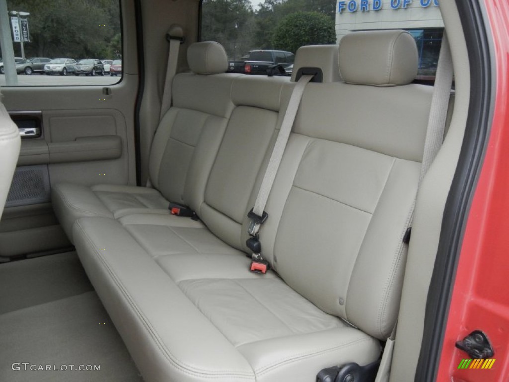 2005 F150 Lariat SuperCrew - Bright Red / Tan photo #15
