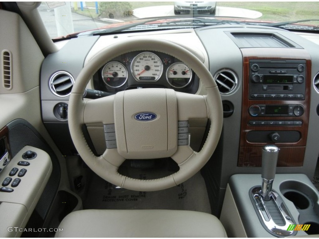 2005 F150 Lariat SuperCrew - Bright Red / Tan photo #19