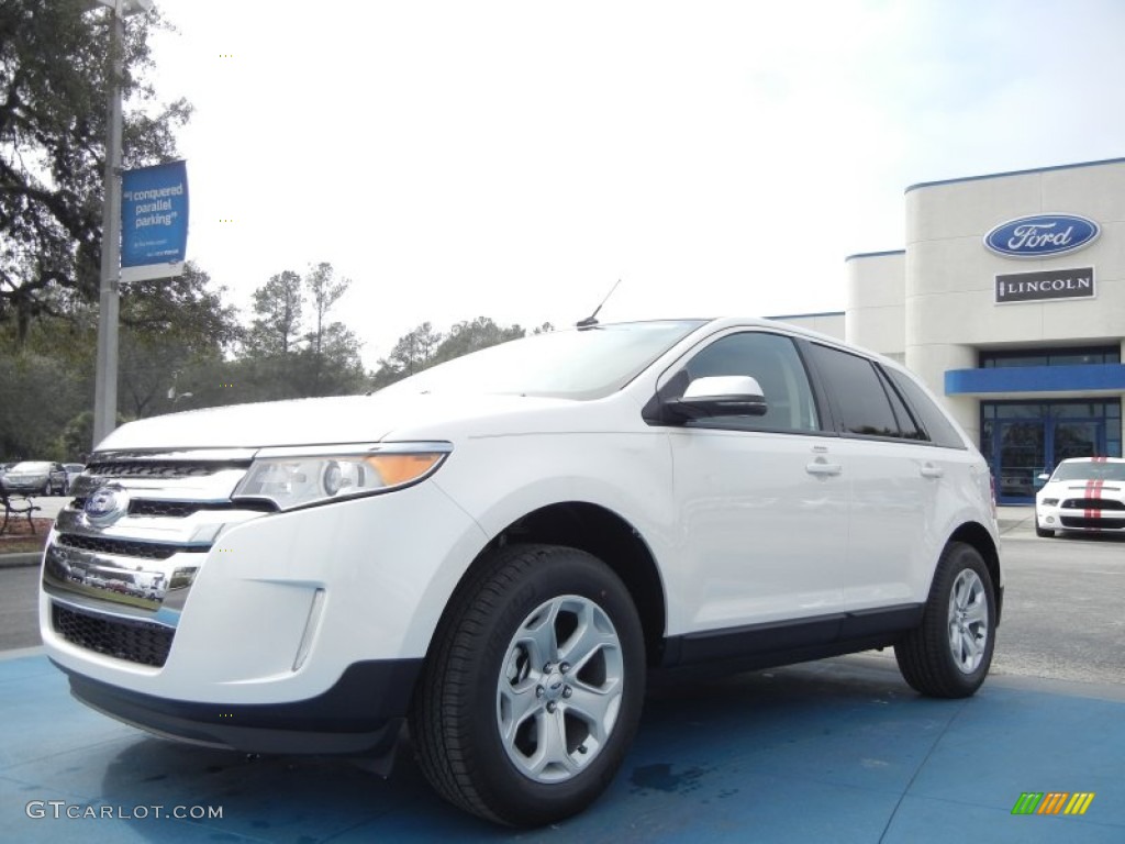 2012 Edge SEL - White Platinum Metallic Tri-Coat / Charcoal Black photo #1