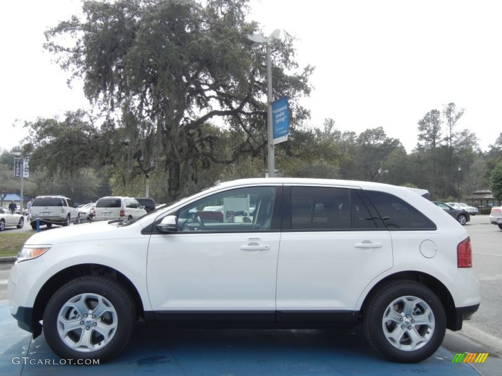 2012 Edge SEL - White Platinum Metallic Tri-Coat / Charcoal Black photo #2