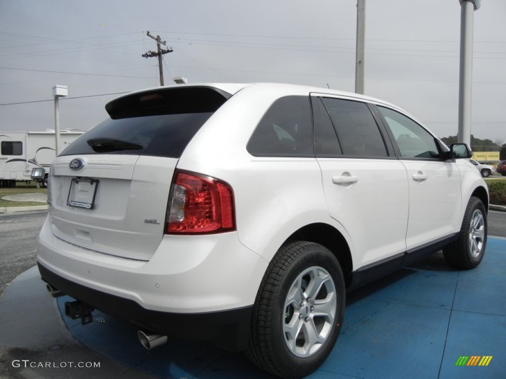 2012 Edge SEL - White Platinum Metallic Tri-Coat / Charcoal Black photo #3