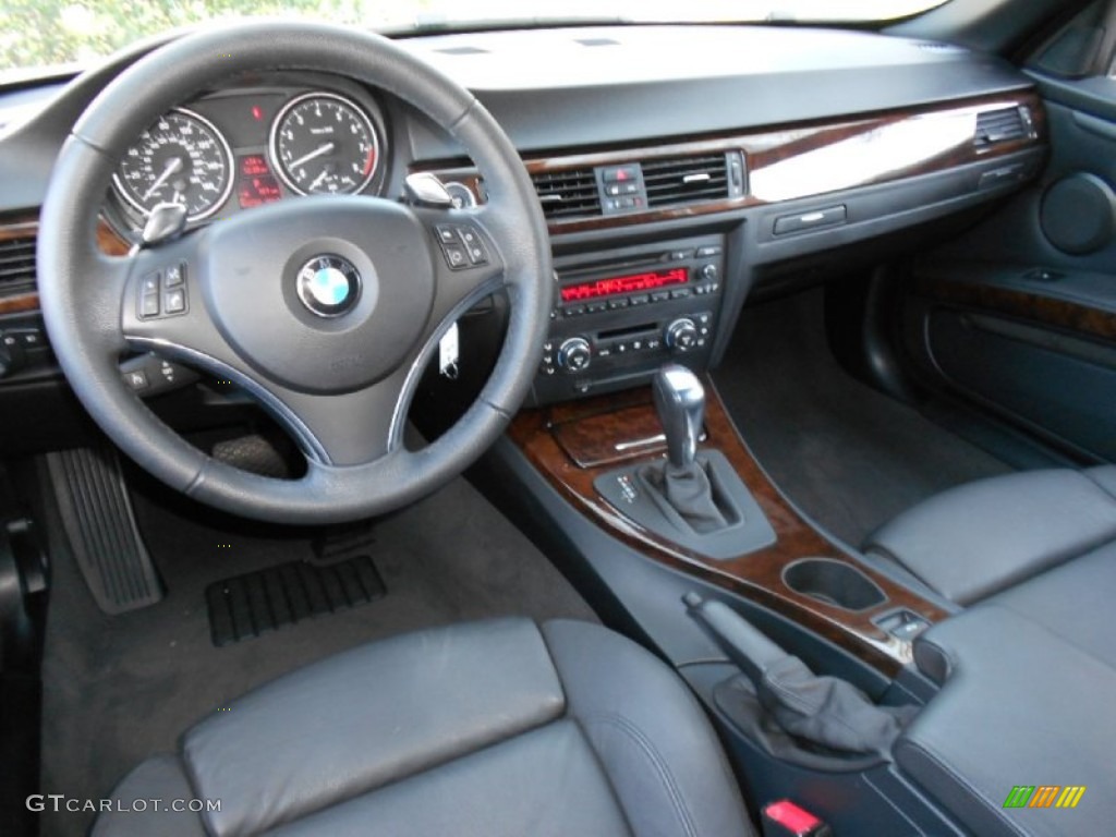 2009 BMW 3 Series 335i Convertible Black Dashboard Photo #60765959