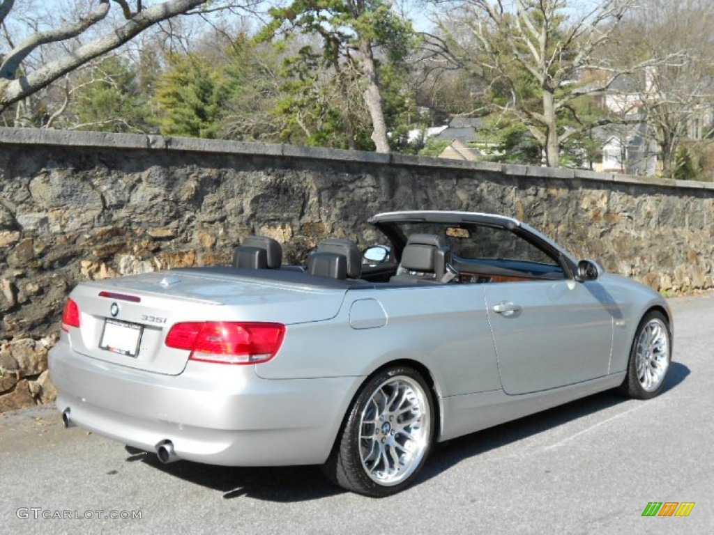 2009 3 Series 335i Convertible - Titanium Silver Metallic / Black photo #13