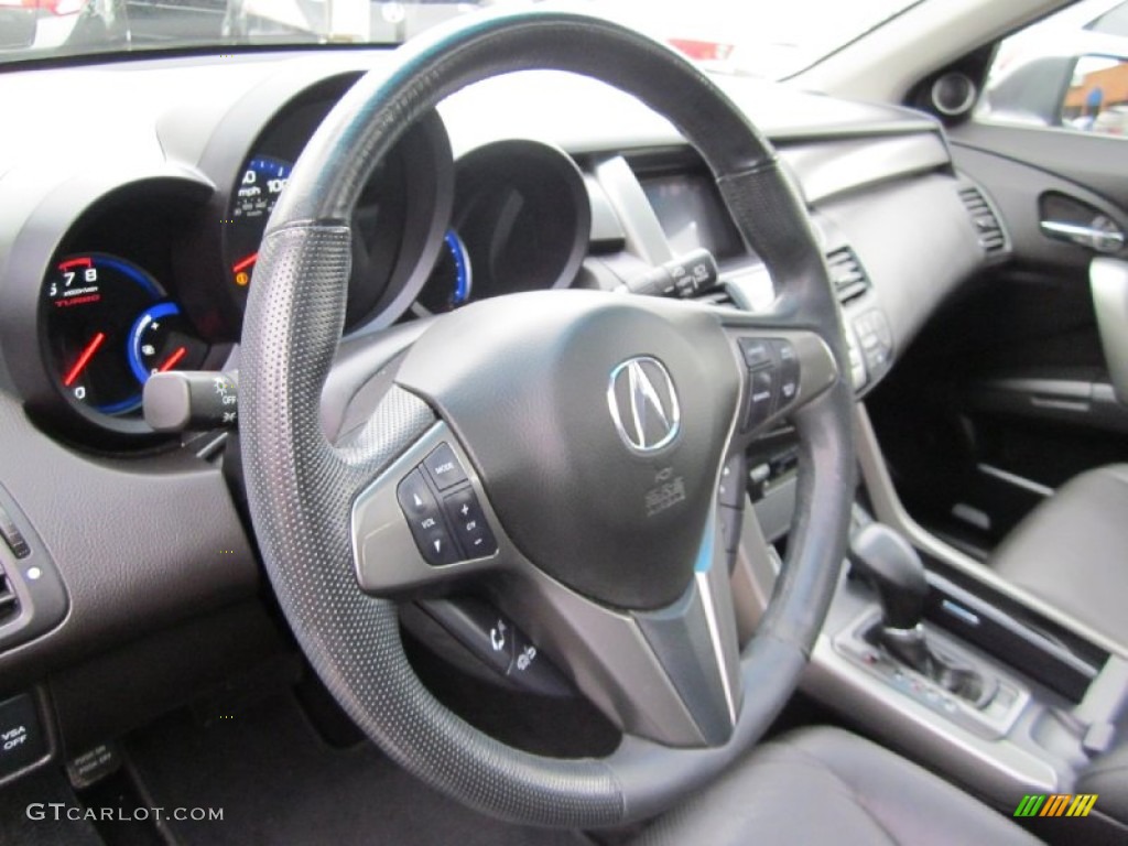 2010 Acura RDX Standard RDX Model Ebony Steering Wheel Photo #60766203