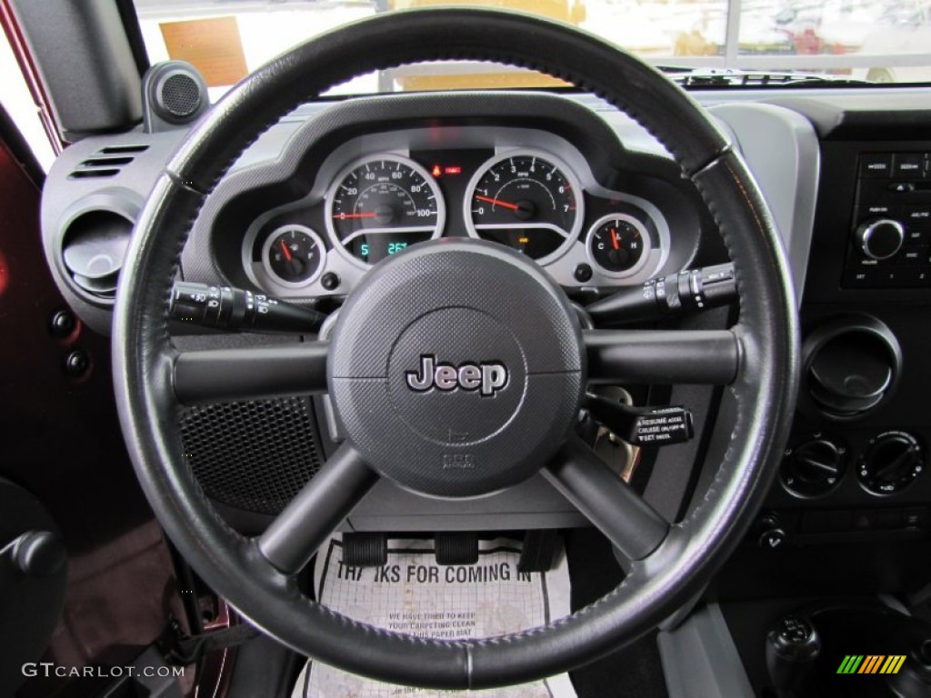 2007 Jeep Wrangler Sahara 4x4 Dark Khaki/Medium Khaki Steering Wheel Photo #60767641