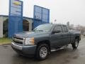 2008 Blue Granite Metallic Chevrolet Silverado 1500 LS Extended Cab 4x4  photo #1