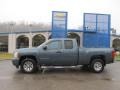 2008 Blue Granite Metallic Chevrolet Silverado 1500 LS Extended Cab 4x4  photo #2
