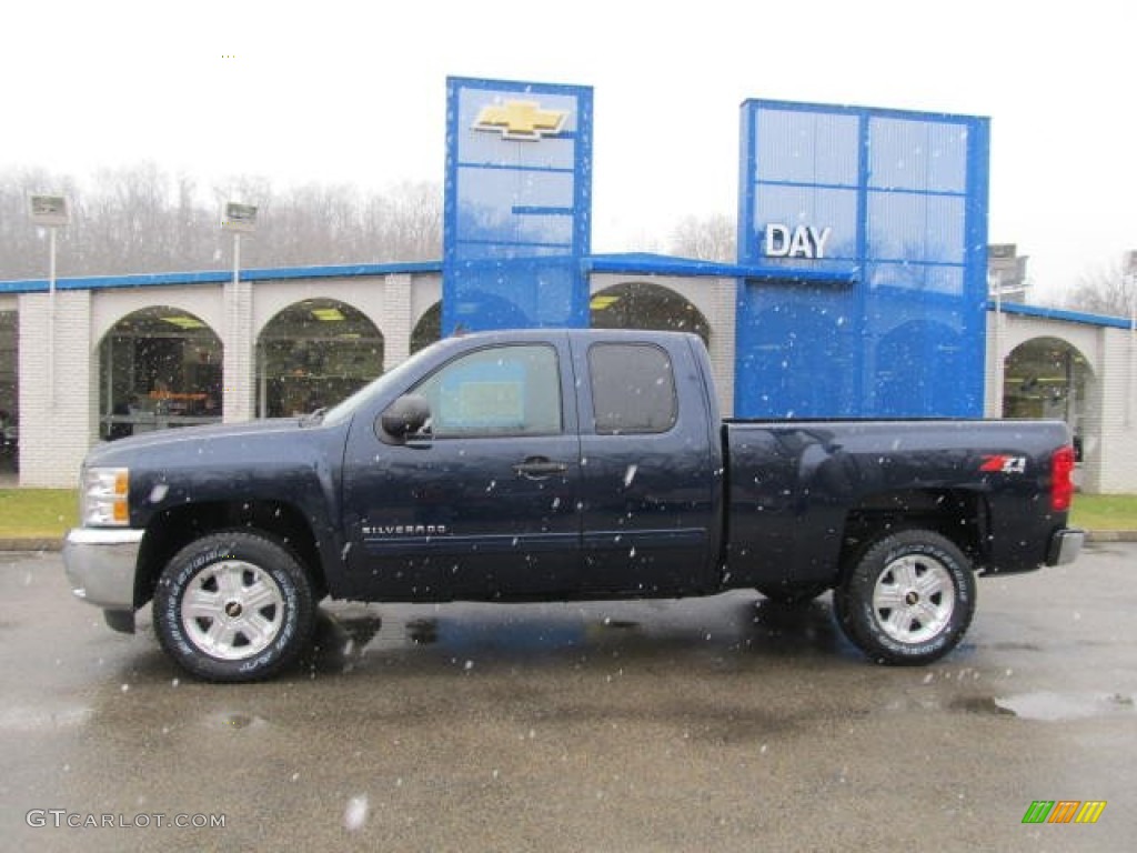 2012 Silverado 1500 LT Extended Cab 4x4 - Imperial Blue Metallic / Ebony photo #2