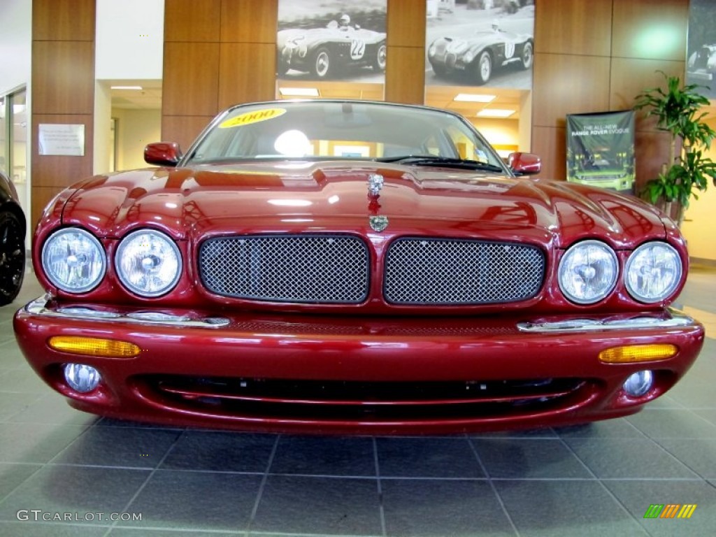 2000 XJ XJR - Carnival Red / Oatmeal photo #2