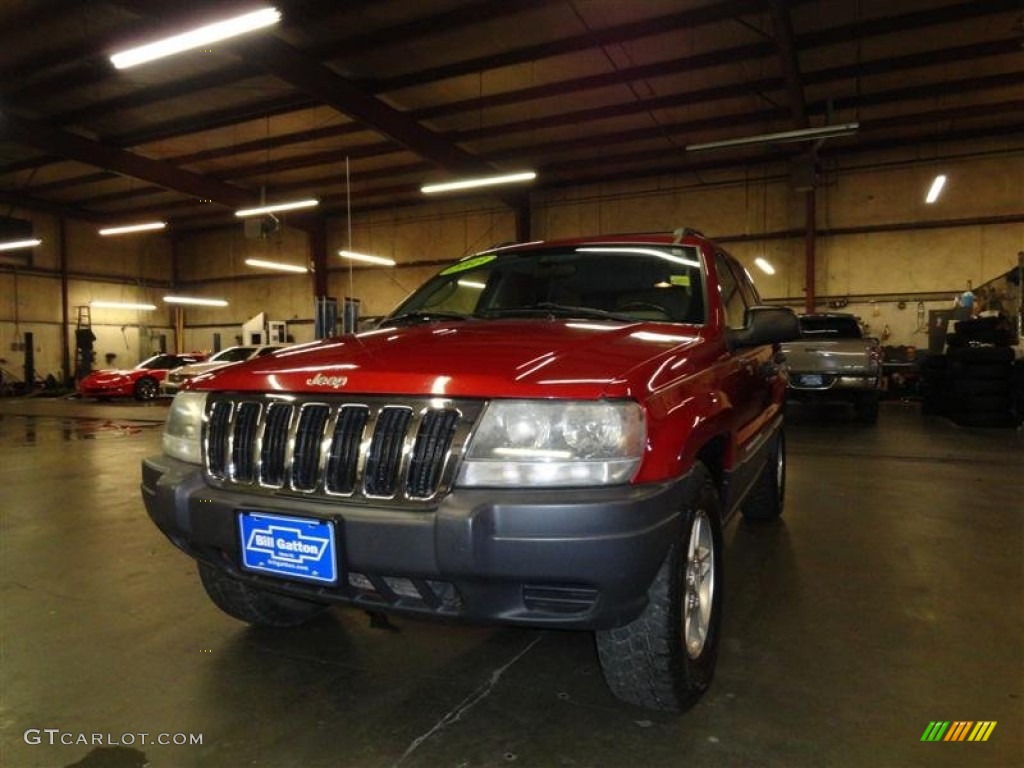 2003 Grand Cherokee Laredo 4x4 - Inferno Red Tinted Pearlcoat / Taupe photo #2