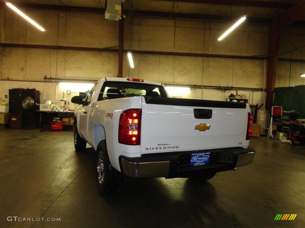 2012 Silverado 1500 Work Truck Regular Cab 4x4 - Summit White / Dark Titanium photo #3