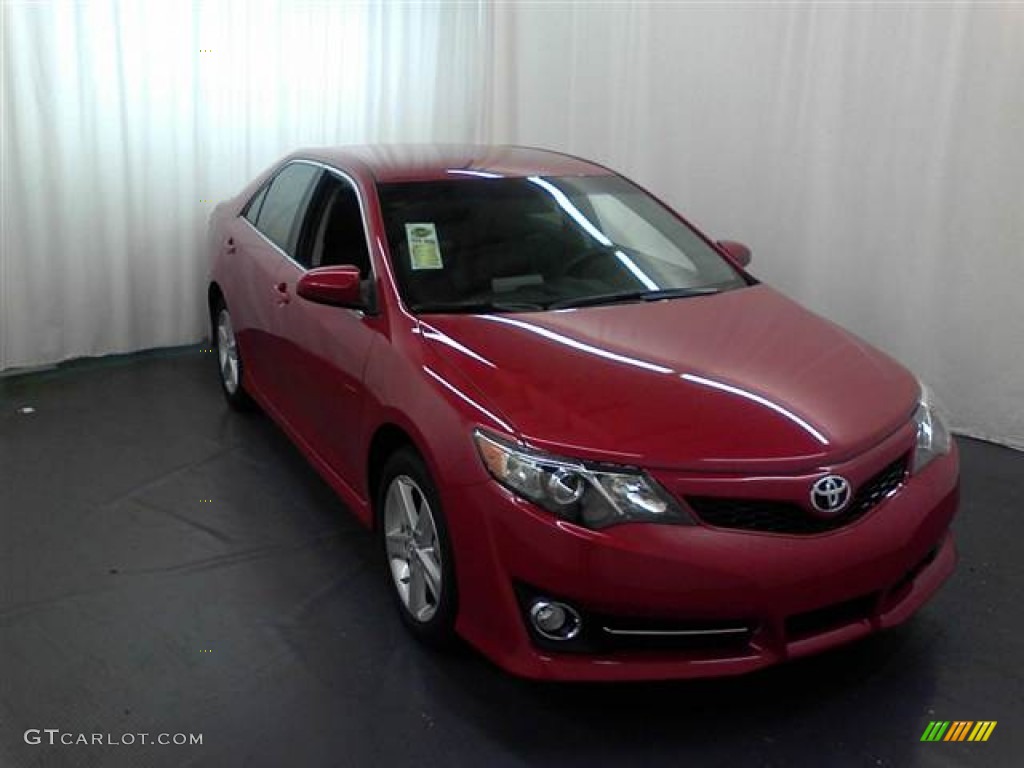 2012 Camry SE - Barcelona Red Metallic / Black photo #1