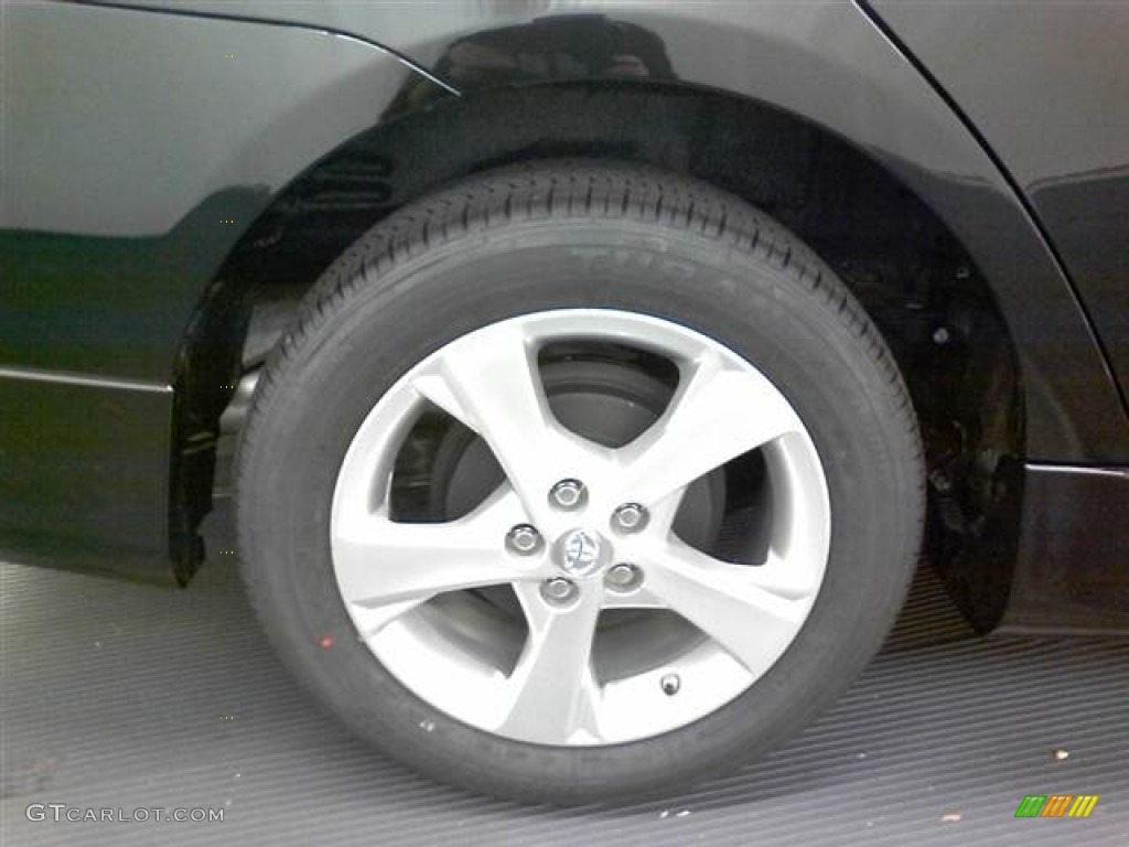 2012 Corolla S - Black Sand Pearl / Dark Charcoal photo #5