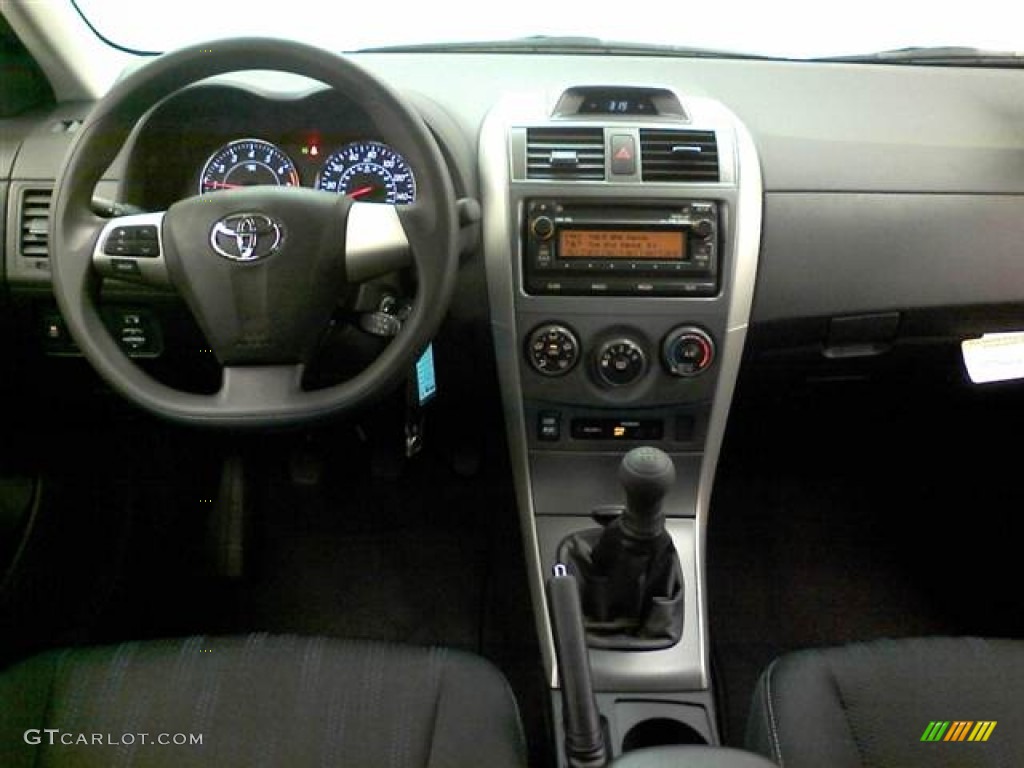 2012 Corolla S - Black Sand Pearl / Dark Charcoal photo #7
