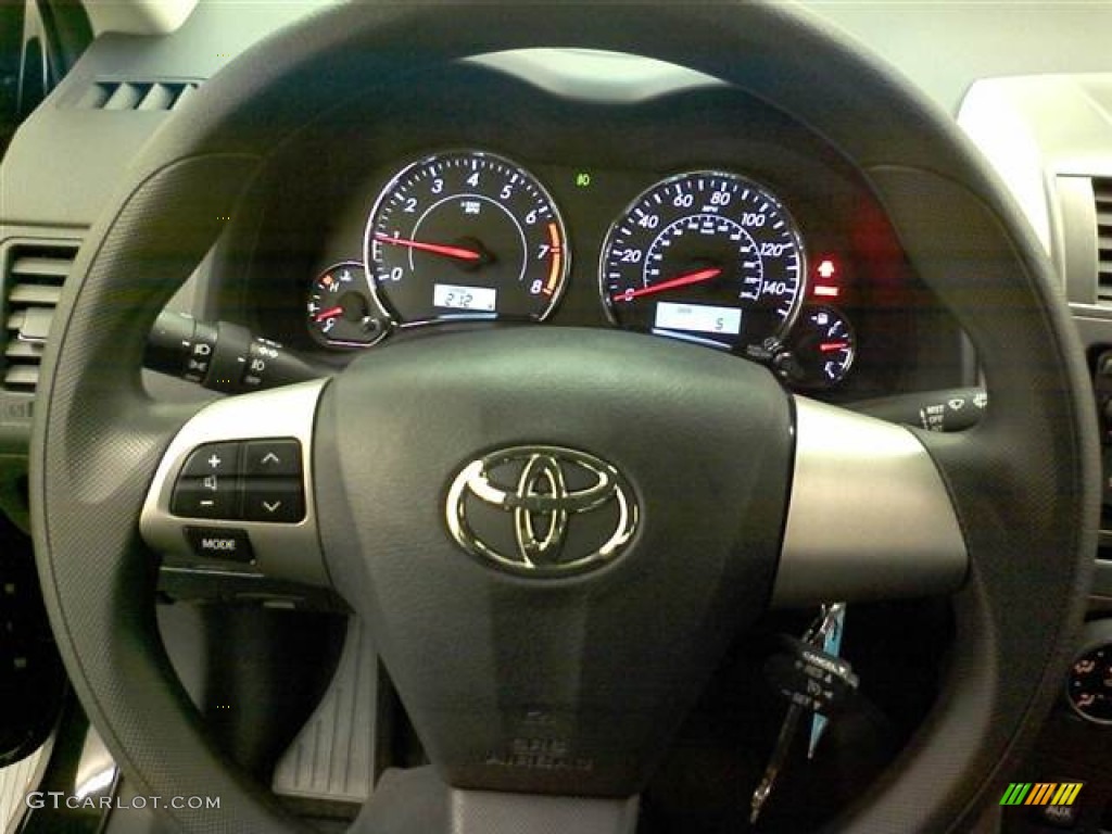2012 Corolla S - Black Sand Pearl / Dark Charcoal photo #9