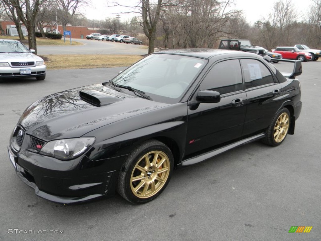 Obsidian Black Pearl 2006 Subaru Impreza WRX STi Exterior