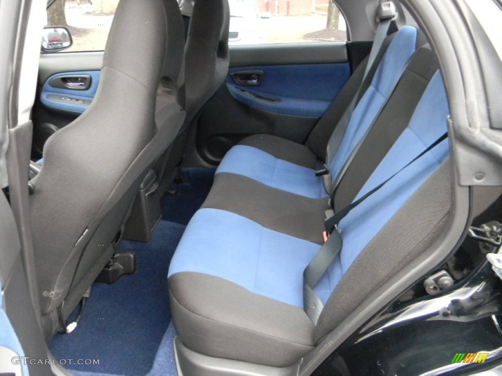 Anthracite Black/Blue Alcantara Interior 2006 Subaru Impreza WRX STi Photo #60772844