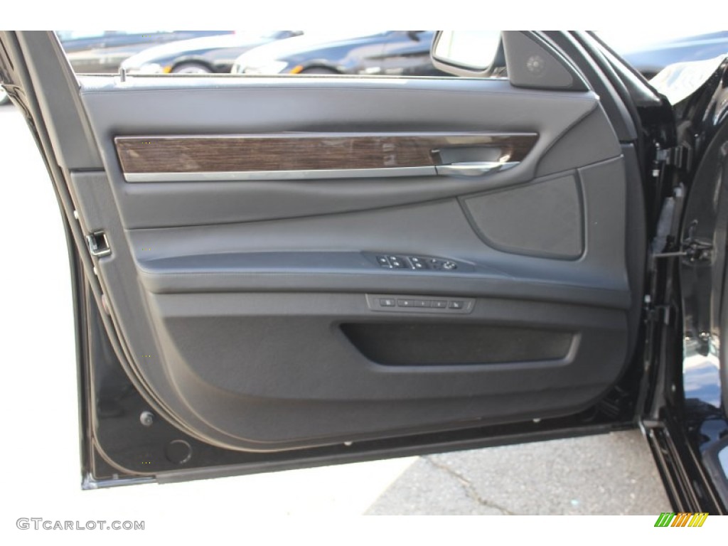 2011 BMW 7 Series ActiveHybrid 750Li Sedan Black Door Panel Photo #60773099