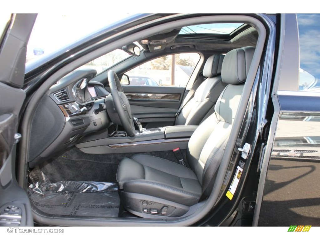 Black Interior 2011 BMW 7 Series ActiveHybrid 750Li Sedan Photo #60773117