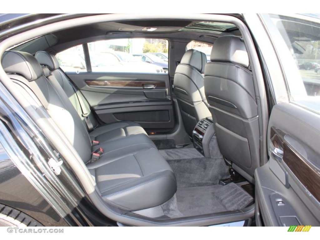Black Interior 2011 BMW 7 Series ActiveHybrid 750Li Sedan Photo #60773252