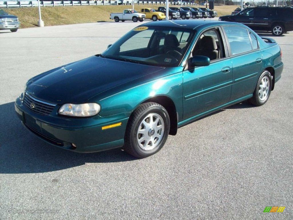 1999 Malibu LS Sedan - Dark Jade Green Metallic / Medium Oak photo #10