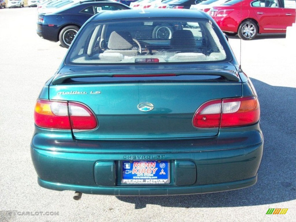1999 Malibu LS Sedan - Dark Jade Green Metallic / Medium Oak photo #13