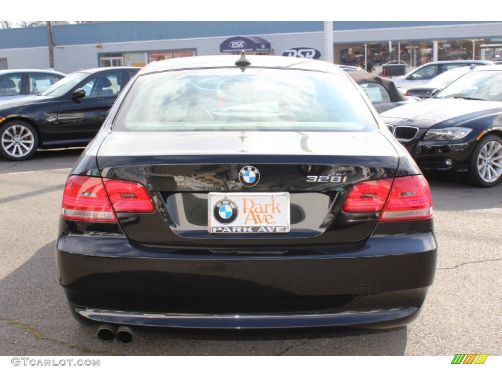 2009 3 Series 328xi Coupe - Black Sapphire Metallic / Cream Beige Dakota Leather photo #6