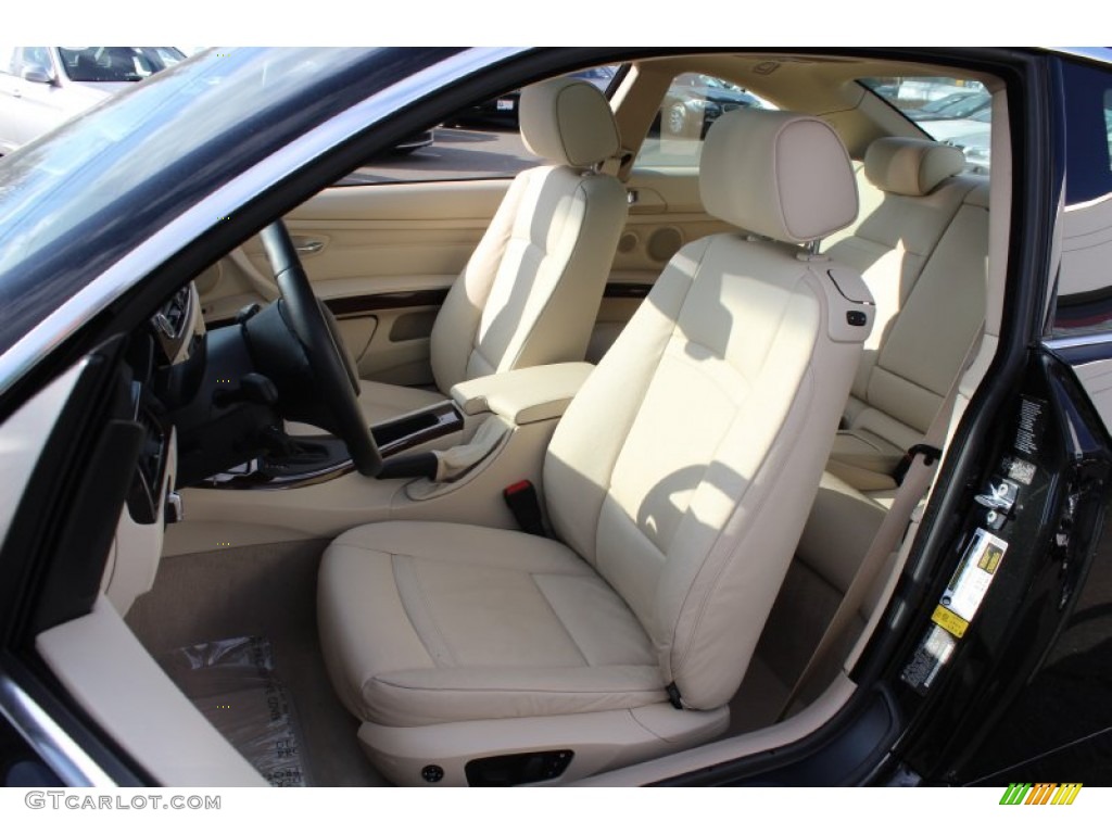 2009 3 Series 328xi Coupe - Black Sapphire Metallic / Cream Beige Dakota Leather photo #12