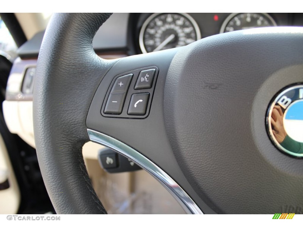 2009 3 Series 328xi Coupe - Black Sapphire Metallic / Cream Beige Dakota Leather photo #15