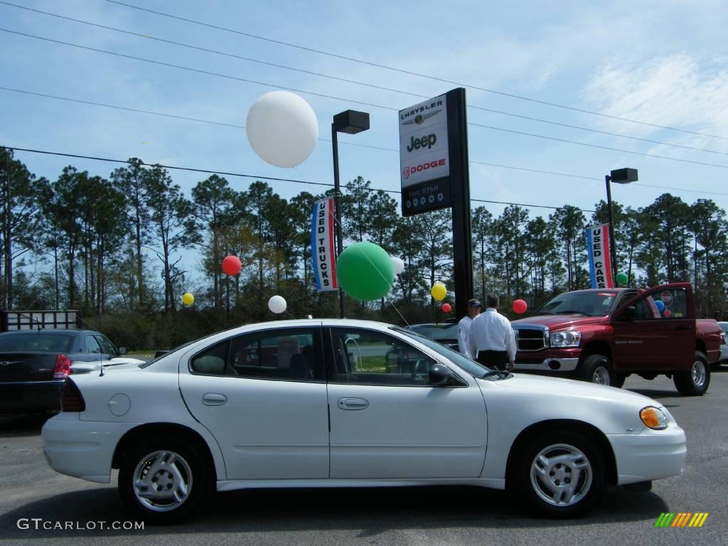 2005 Grand Am SE Sedan - Summit White / Dark Taupe photo #6