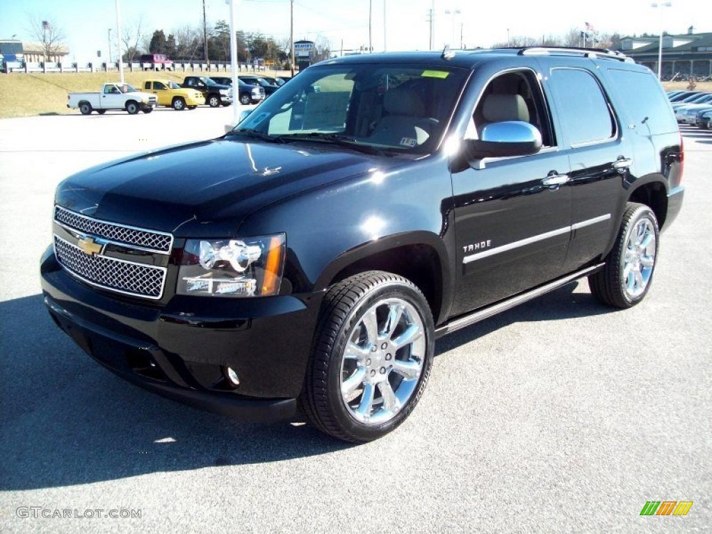 2012 Tahoe LTZ 4x4 - Black / Light Titanium/Dark Titanium photo #10