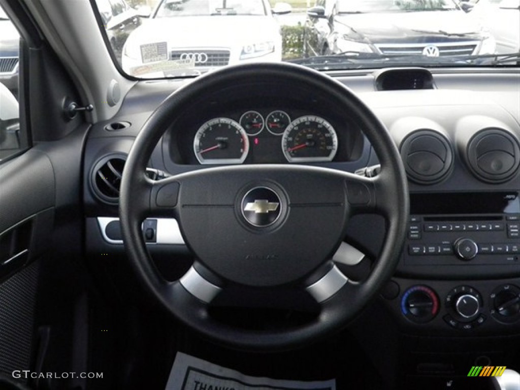 2010 Aveo LT Sedan - Summit White / Charcoal photo #13