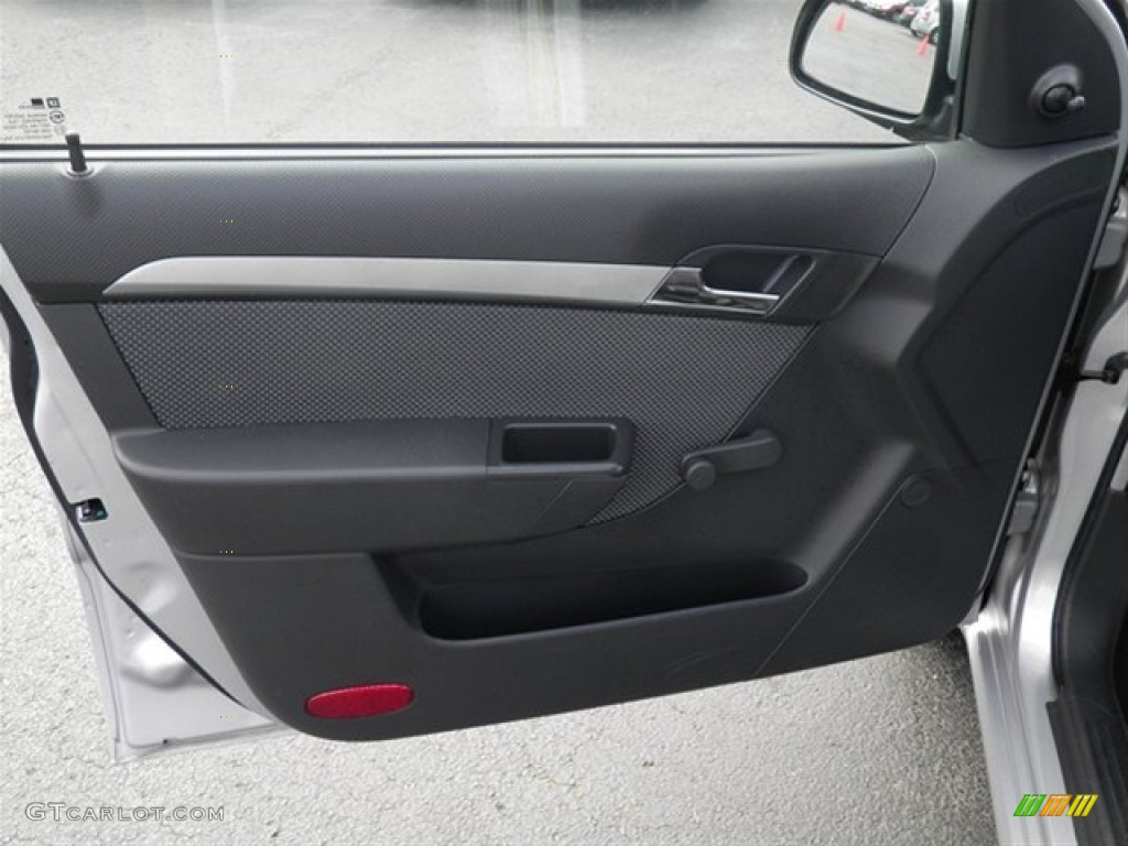2010 Chevrolet Aveo LT Sedan Charcoal Door Panel Photo #60777578