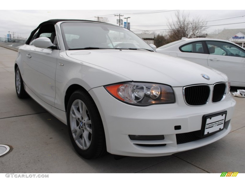 2009 1 Series 128i Convertible - Alpine White / Taupe photo #7