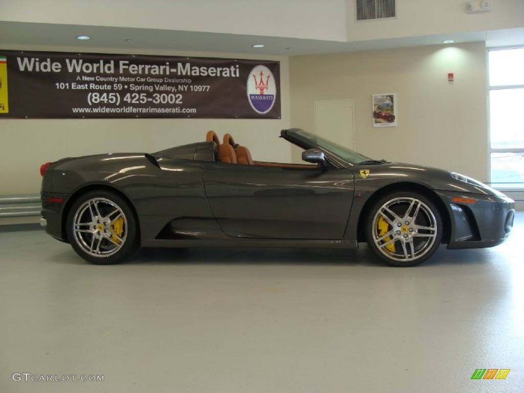 2009 F430 Spider F1 - Grigio Silverstone (Dark Grey Metallic) / Beige photo #4