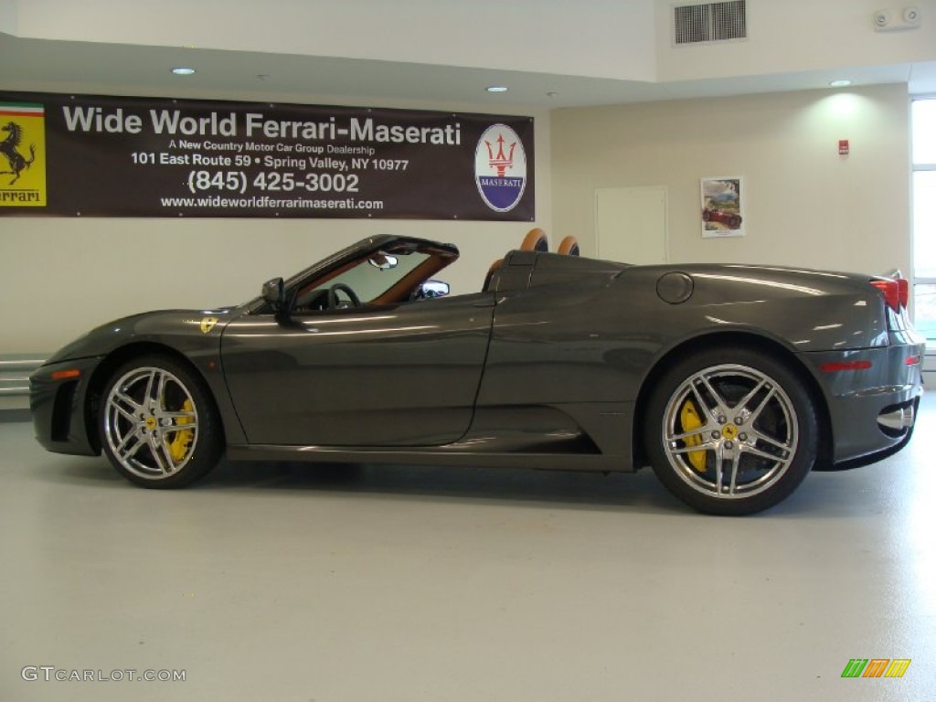 2009 F430 Spider F1 - Grigio Silverstone (Dark Grey Metallic) / Beige photo #6