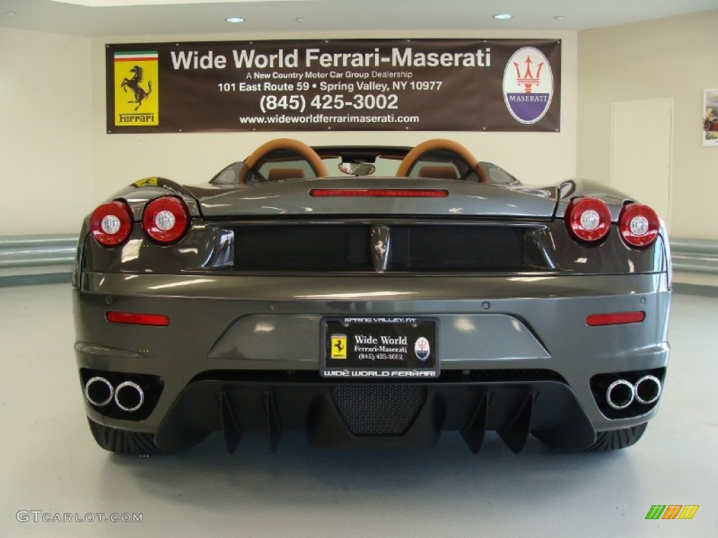 2009 F430 Spider F1 - Grigio Silverstone (Dark Grey Metallic) / Beige photo #7