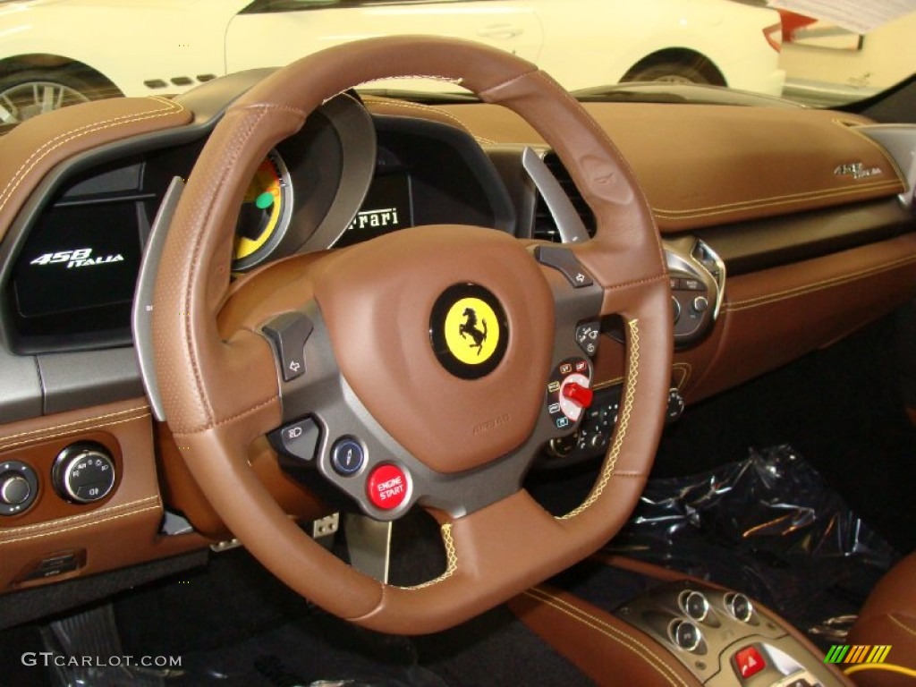 2010 Ferrari 458 Italia Cioccolato Steering Wheel Photo #60780014