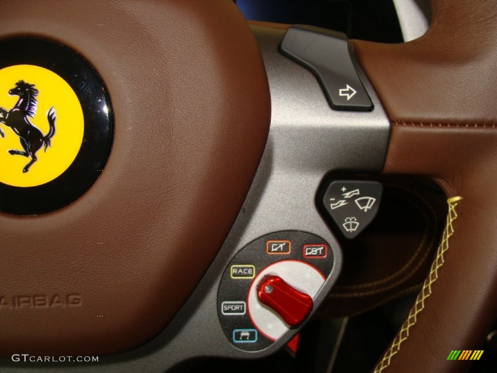 2010 Ferrari 458 Italia Cioccolato Steering Wheel Photo #60780056