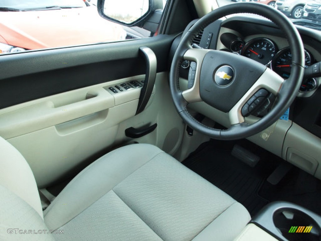 2011 Silverado 1500 LT Extended Cab - Taupe Gray Metallic / Light Titanium/Ebony photo #10