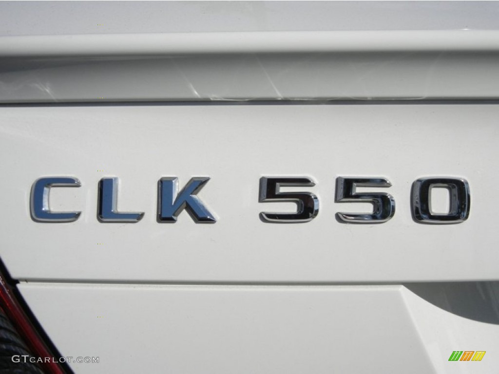 2008 CLK 550 Cabriolet - Arctic White / Stone/Black photo #14