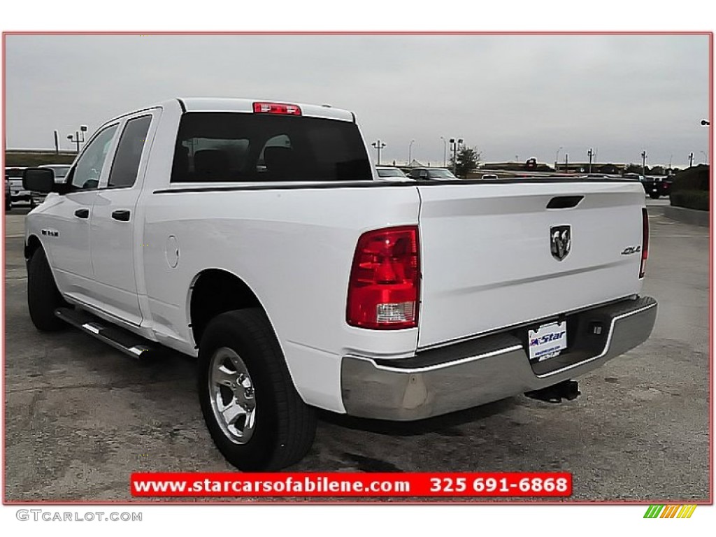 2010 Ram 1500 ST Quad Cab 4x4 - Stone White / Dark Slate/Medium Graystone photo #3