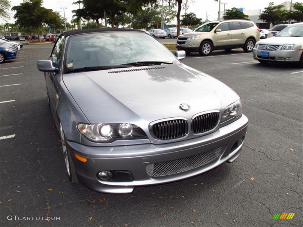 2004 3 Series 330i Convertible - Silver Grey Metallic / Grey photo #1