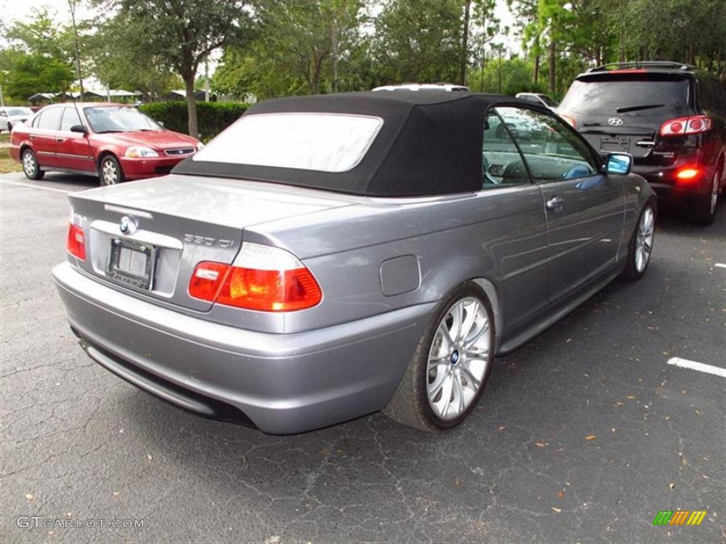 2004 3 Series 330i Convertible - Silver Grey Metallic / Grey photo #2