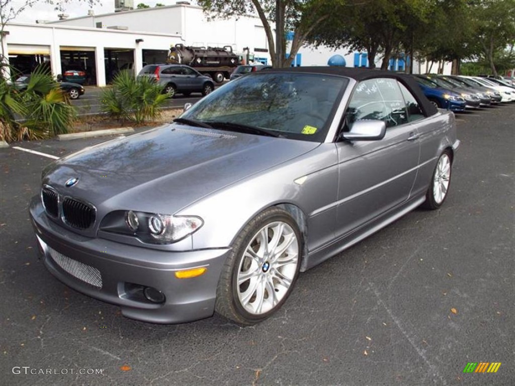 2004 3 Series 330i Convertible - Silver Grey Metallic / Grey photo #4